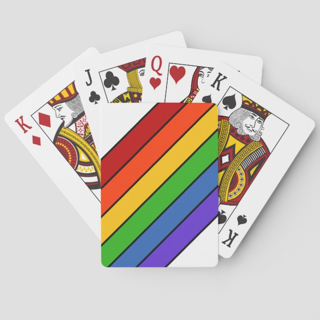 Rainbow Diagonal Rand Casinokort (Baksidan)