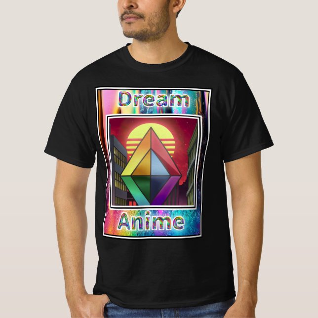 Rainbow Diamond Dream Anime T Shirt (Framsida)