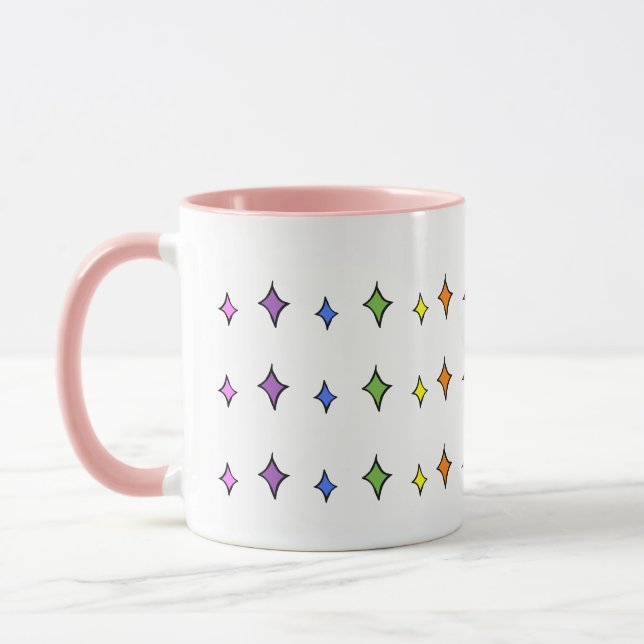 Rainbow Diamond Mugg (Vänster)