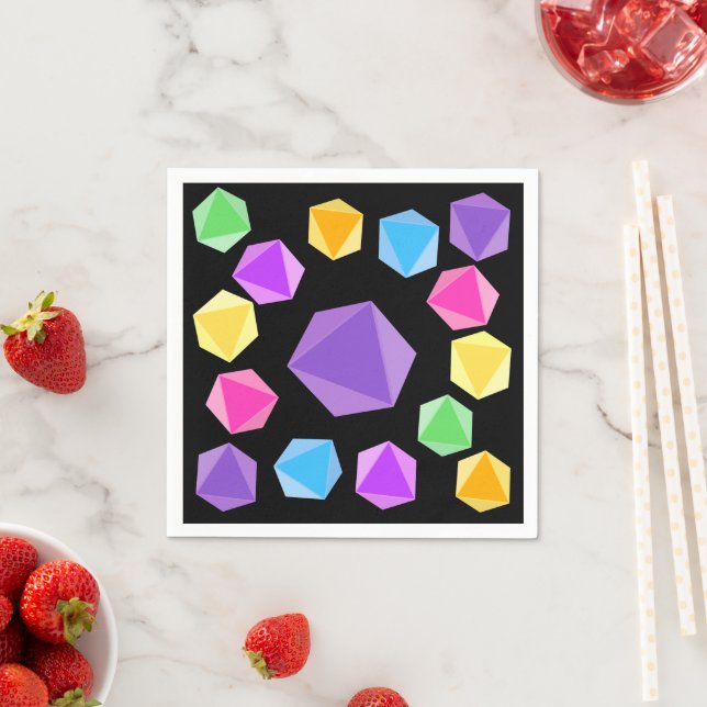 Rainbow Dice Pappersservett (Insitu)