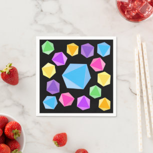 Rainbow Dice Pappersservett