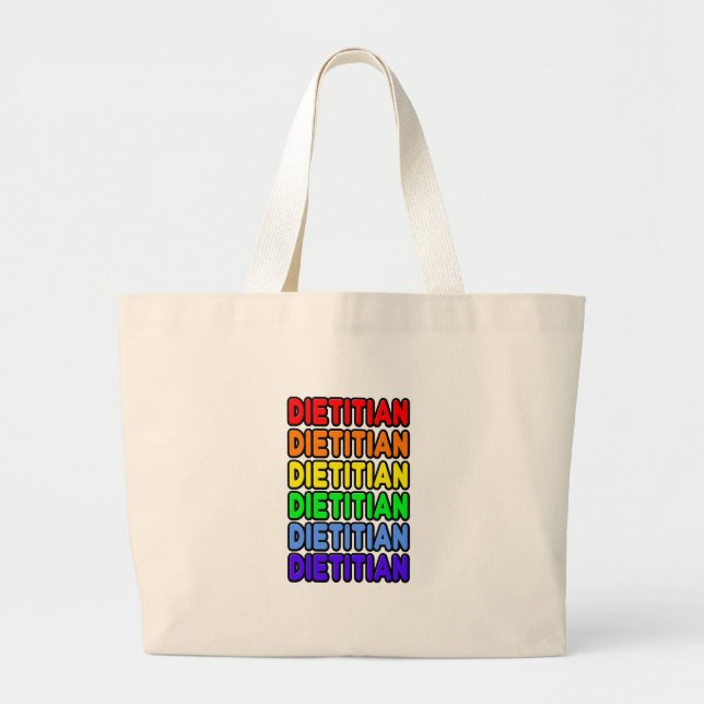 Rainbow Dietitian Jumbo Tygkasse (Framsidan)