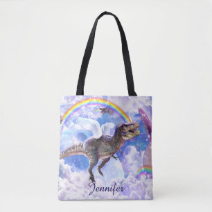 Rainbow dinosaur unicorn dinocorn tygkasse