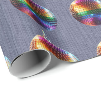 Rainbow Disco Boll Gift Wrap Presentpapper