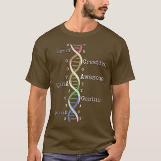 Rainbow DNA Fantastisk Genome Funny Science Birthd T Shirt