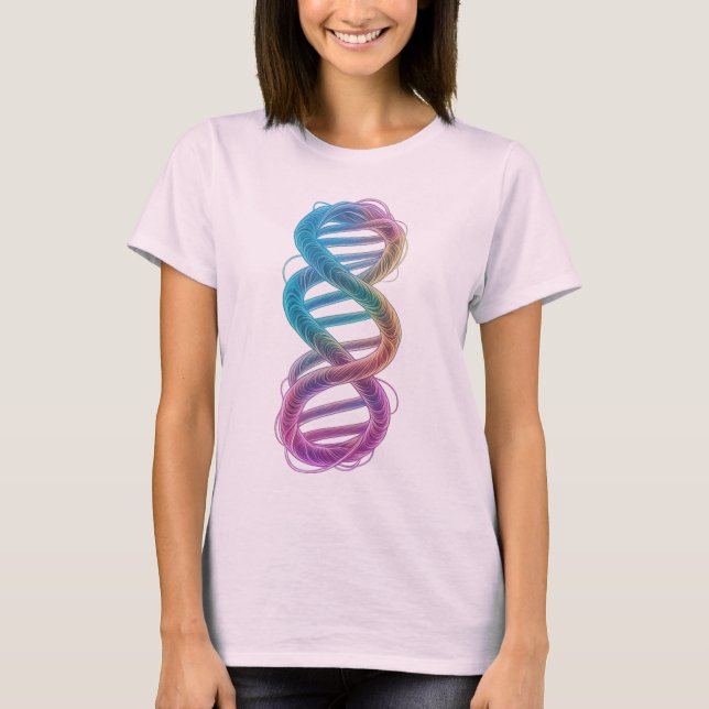 Rainbow DNA Infinity T Shirt (Framsida)