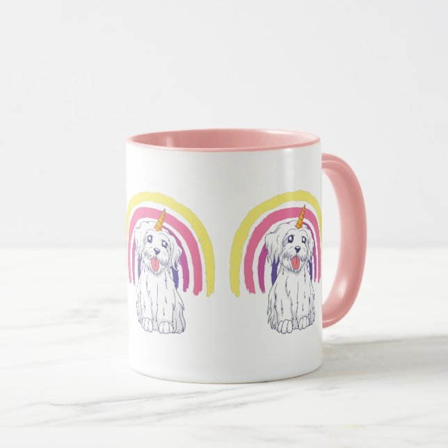 Rainbow Dogicorn Mugg (Framsida höger)