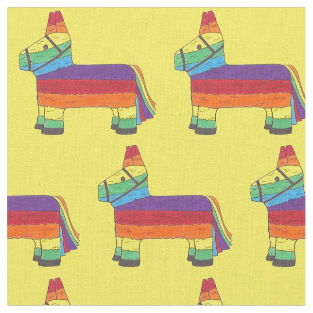 Rainbow Donkey Piñata Födelsedagsfest Fiesta Pride Tyg (Närbild)