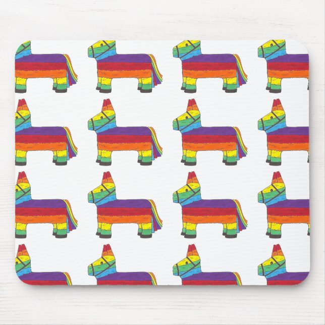 Rainbow Donkey Piñata Party favor Fiesta Celebrate Musmatta (Framsidan)