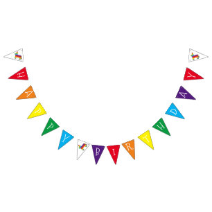 Rainbow Donkey Pinata Piñata Fiesta Party Animal Vimplar