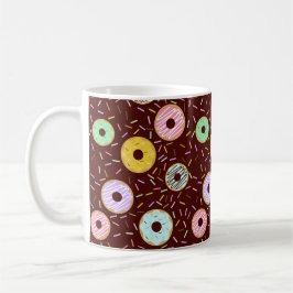 Rainbow Donuts Coffee Cup Donut Pattern Mug Kaffemugg