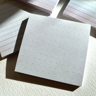 Rainbow Dot Grid Post-it Notes Block
