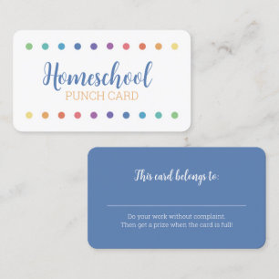 Rainbow Dot Homeschool Slår kort