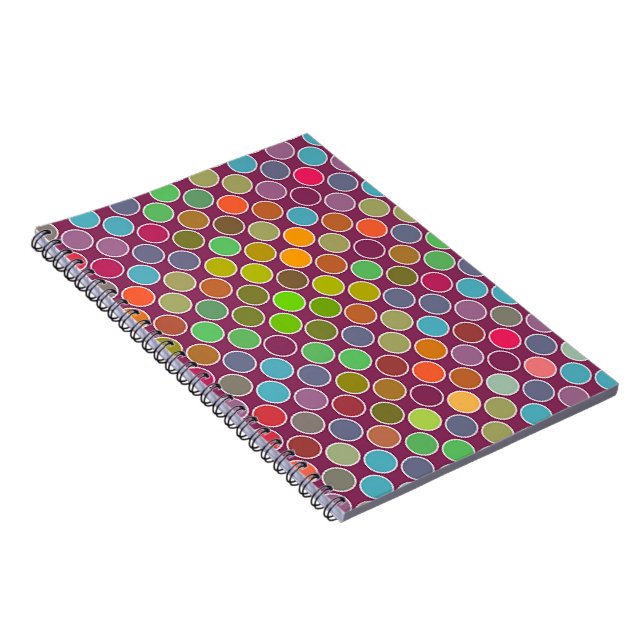 Rainbow Dots Journal bärbar dator Anteckningsbok (Högra Sidan)