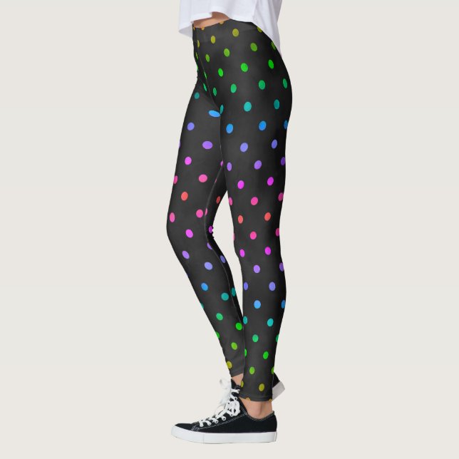 RAINBOW DOTS LEGGINGS (Vänster)