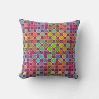 Rainbow Dots Pillow Kudde