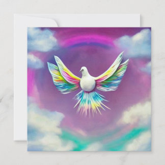 Rainbow Dove Inbjudningar
