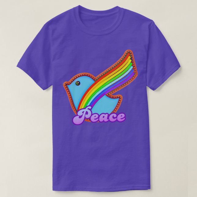 Rainbow Dove of Peace T Shirt (Design framsida)