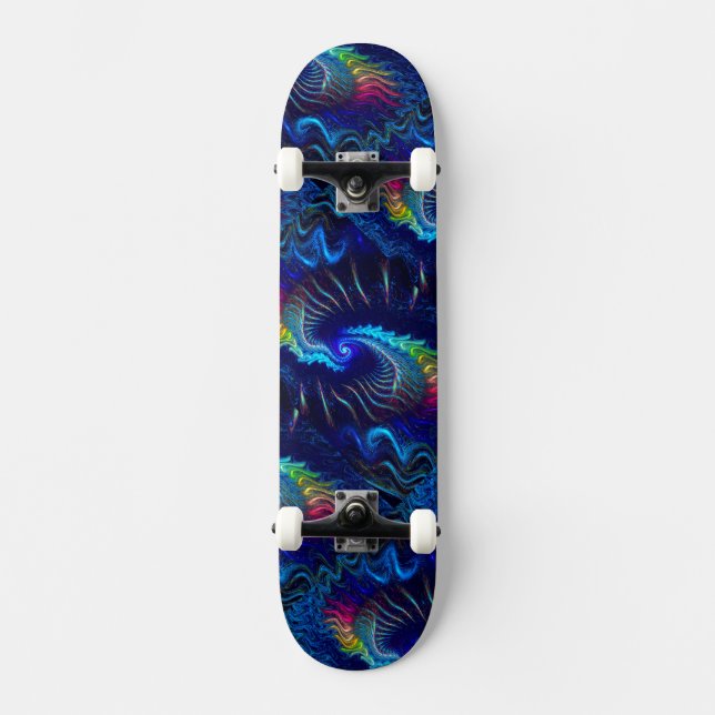 Rainbow Dragon Mini Skateboard Bräda 18,5 Cm (Framsida)