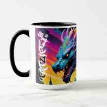 Rainbow Dragon Mugg