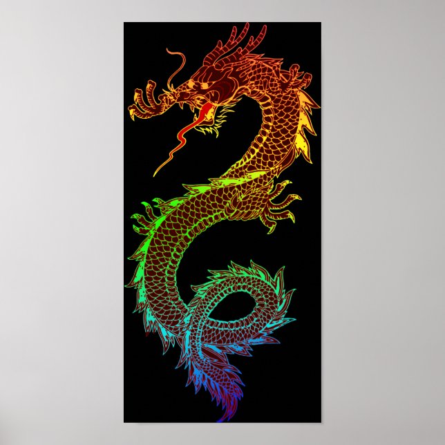 Rainbow Dragon Poster (Framsidan)