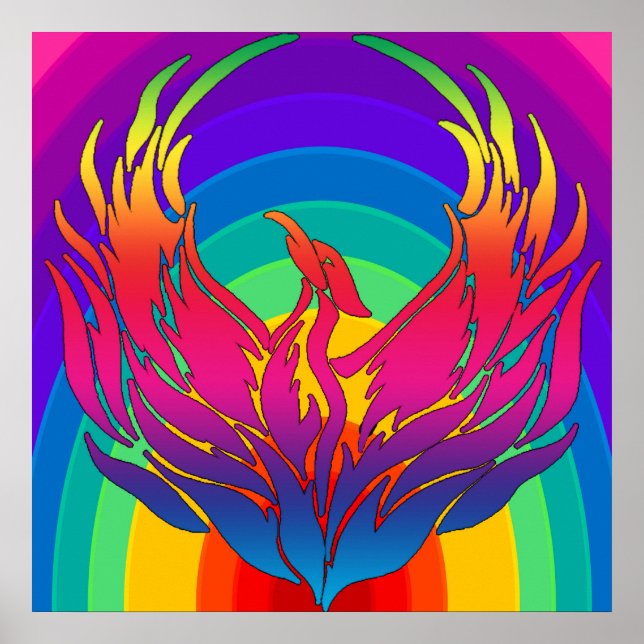 Rainbow Dragon Poster (Framsidan)