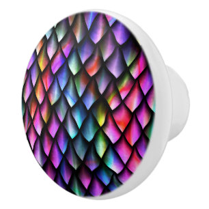 Rainbow Dragon Scales Knob Knopp