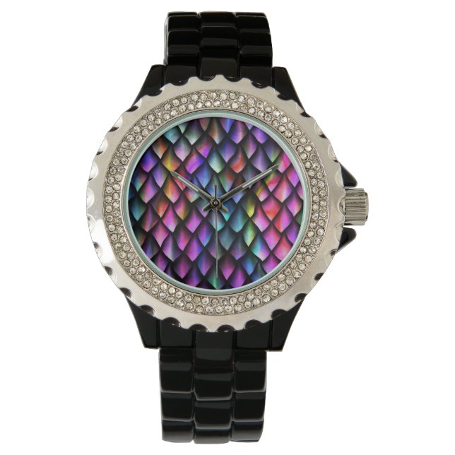 Rainbow Dragon Scales Watch Armbandsur (Framsida)