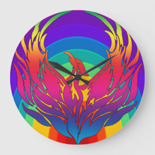 Rainbow Dragon Stor Klocka