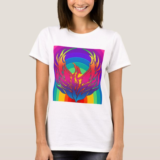 Rainbow Dragon T Shirt (Framsida)