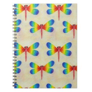 Rainbow Dragonfly Anteckningsbok