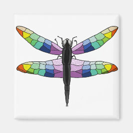 Rainbow Dragonfly magnet