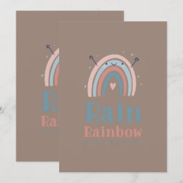 Rainbow Drawing Heart Icon Pastel AestheticArt Inbjudningar