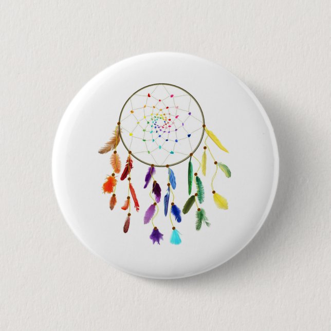 Rainbow Dream Catcher Knapp (Framsida)