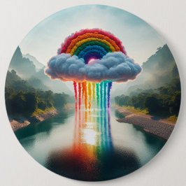 "Rainbow Dream: Cloud over River Button Collection Knapp