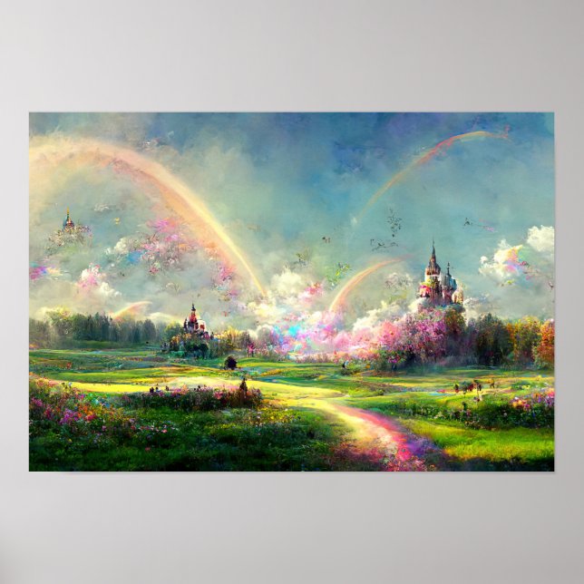 Rainbow Dream utlovat markängsskugga Poster (Framsidan)