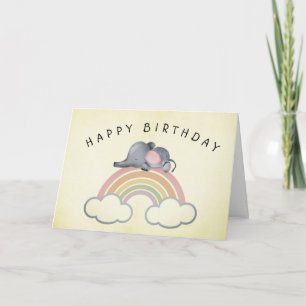 Rainbow Dreams Birthday Kort