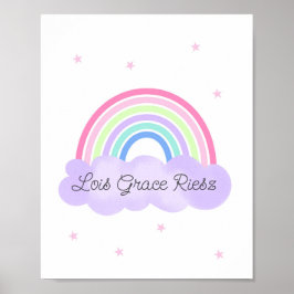 Rainbow Dreams Wall Art Psalm 28:7  print 2of 3 Poster