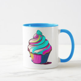 Rainbow Drip Cupcake Mugg