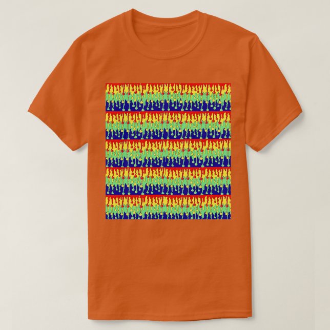 Rainbow Drip Mönster by LEG T Shirt (Design framsida)