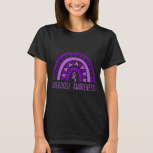 Rainbow Drug Addence Recovery Lila Ribbon 1 T Shirt