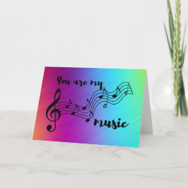 Rainbow Du är min musik Kort