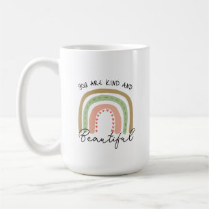 Rainbow Du är snäll och vacker Kaffemugg