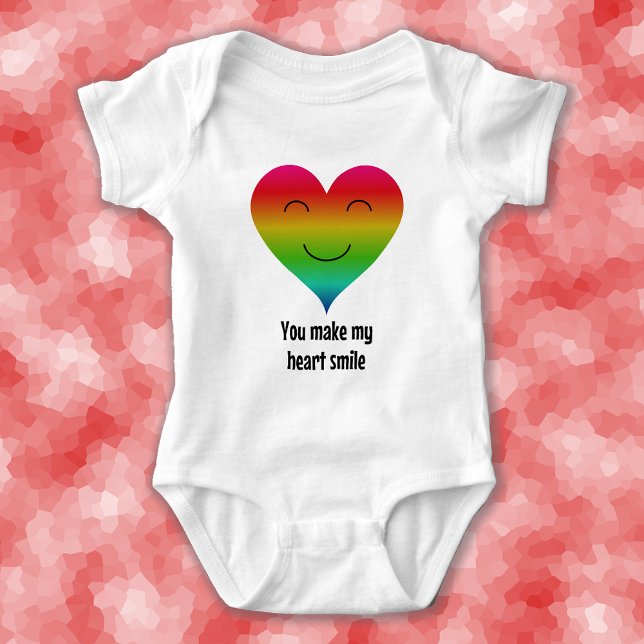 Rainbow du gör mitt hjärta le tee (Skapare uppladdad)