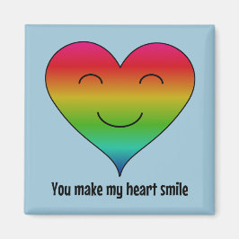 Rainbow du gör mitt hjärta till blått magnet