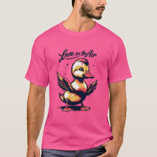Rainbow Duckling Cupid "Kärlek är i Luft" T Shirt
