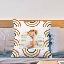 Rainbow Earth Tones Photo Kudde