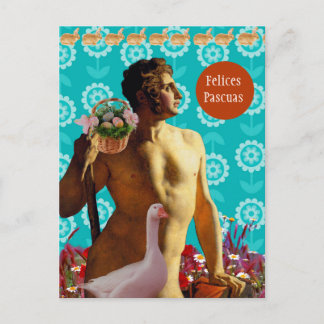 Rainbow Easter Helg Vykort