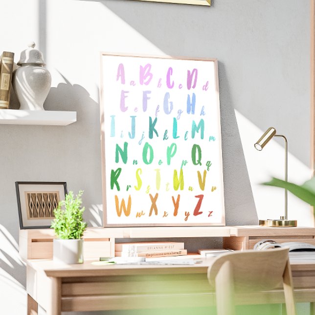 Rainbow Educational Alphabet Poster (Skapare uppladdad)