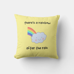 Rainbow efter Rain Smiling Cloud Kudde